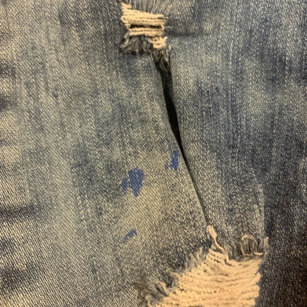 ripped skinny blue jeans - Picture 4 of 9